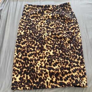 Allison Joy animal-print skirt from Evereve (M)